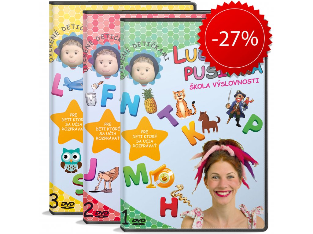 Sada DVD Lucinka Pusinka 1,2,3